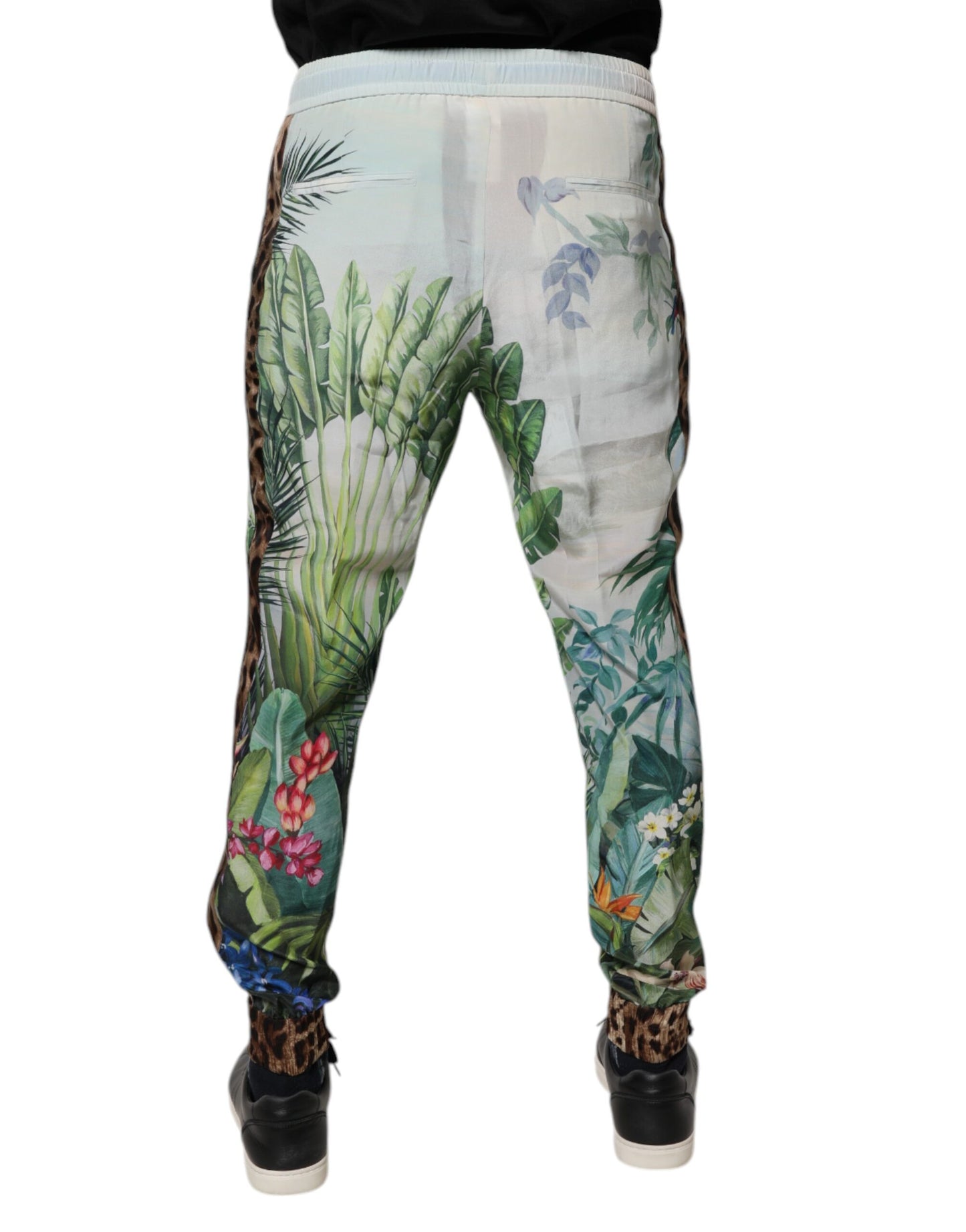 Dolce &amp; Gabbana Multicolor Tropical Jogger Sweatpants Pants