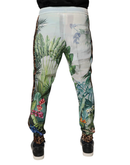 Dolce &amp; Gabbana Multicolor Tropical Jogger Sweatpants Pants