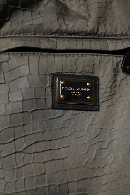 Dolce &amp; Gabbana Brown Lambskin Leather Men Sweatpants Pants