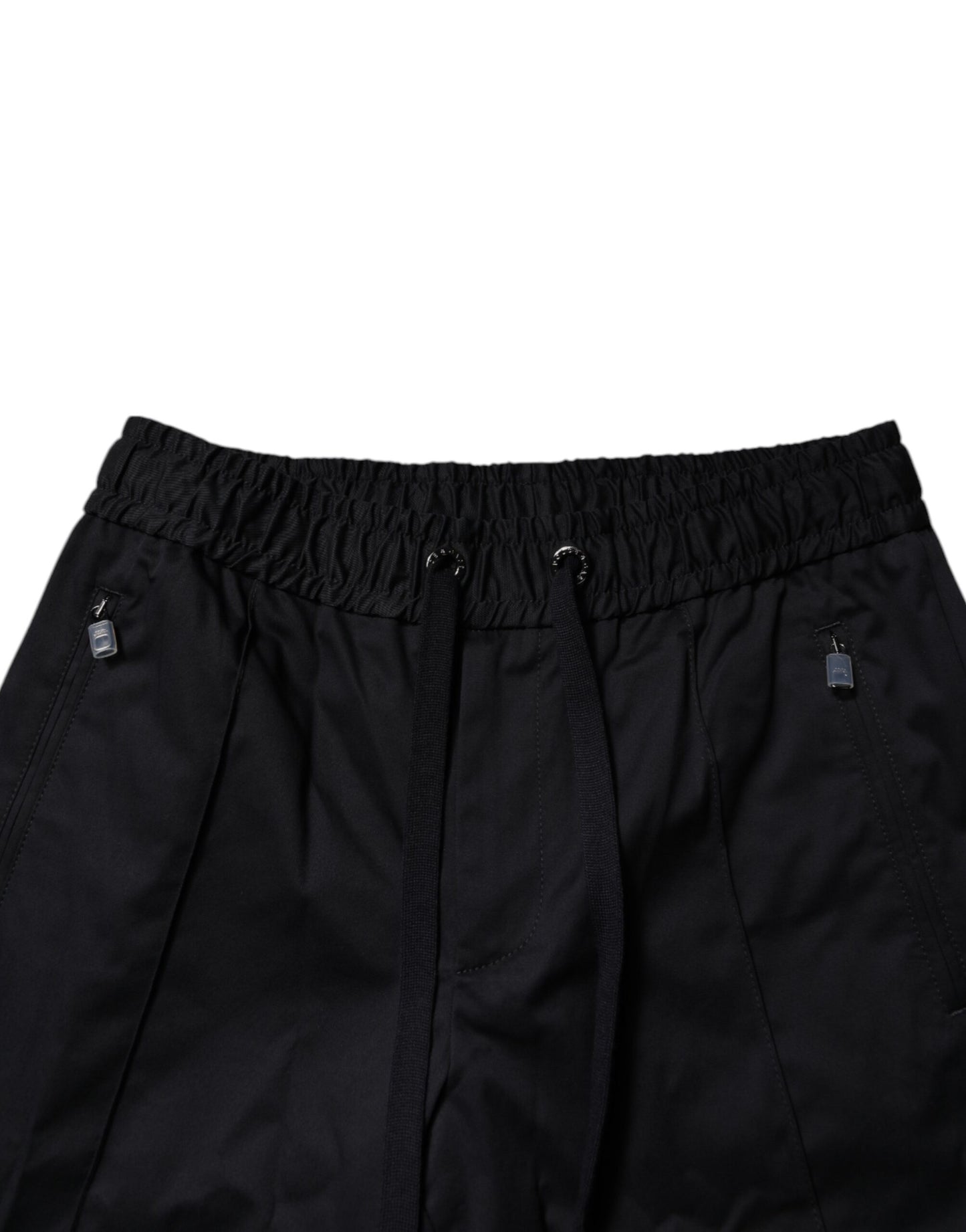 Dolce &amp; Gabbana Dark Blue Cotton Men Jogger Sweatpants Pants