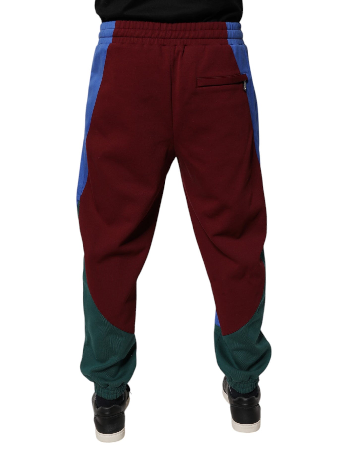 Dolce &amp; Gabbana Multicolor Cotton Men Jogger Sweatpants Pants
