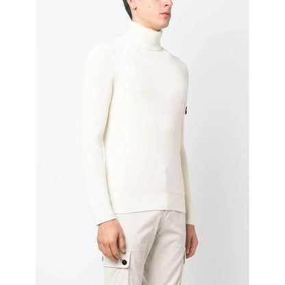 Stone Island – Weißer Wollpullover