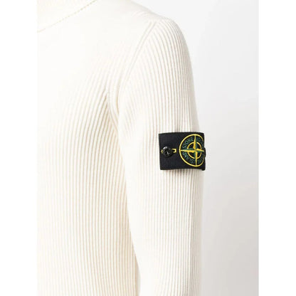 Stone Island – Weißer Wollpullover