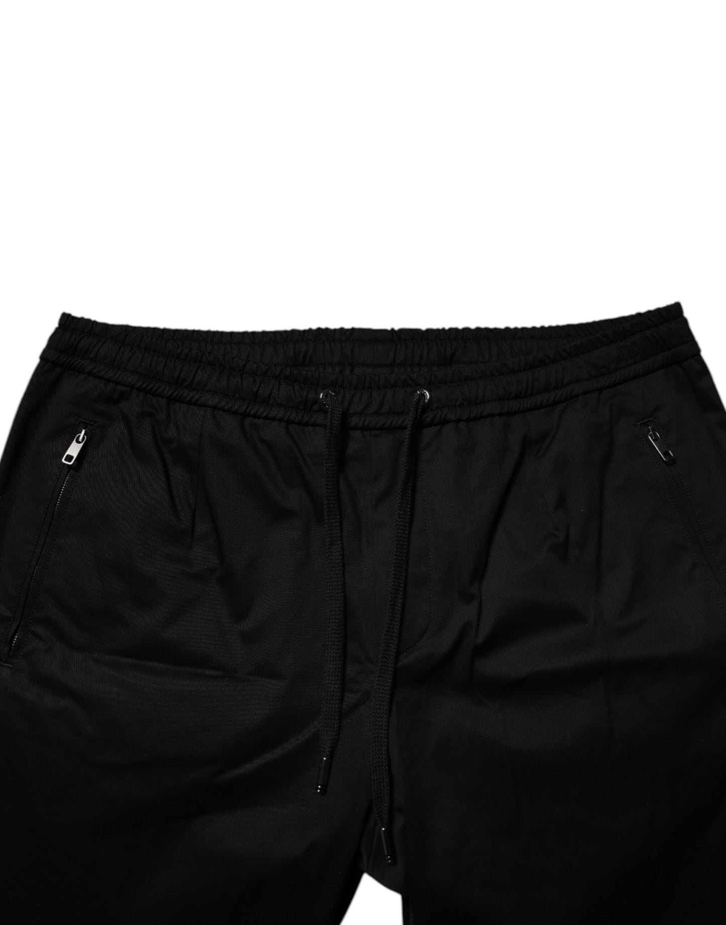 Dolce &amp; Gabbana Black Cotton Stretch Jogger Sweatpants Pants
