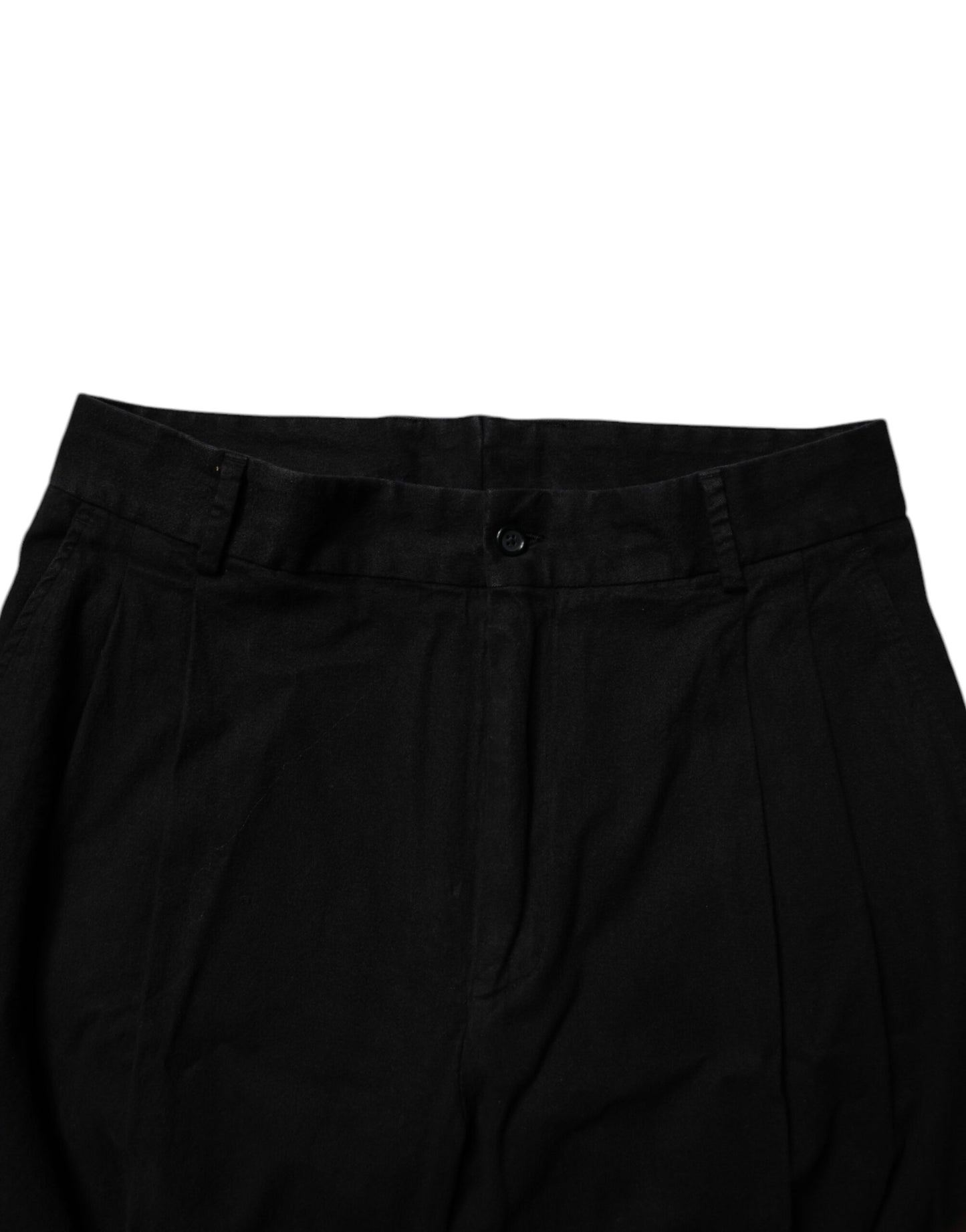 Dolce &amp; Gabbana Black Cotton Stretch Skinny Pants