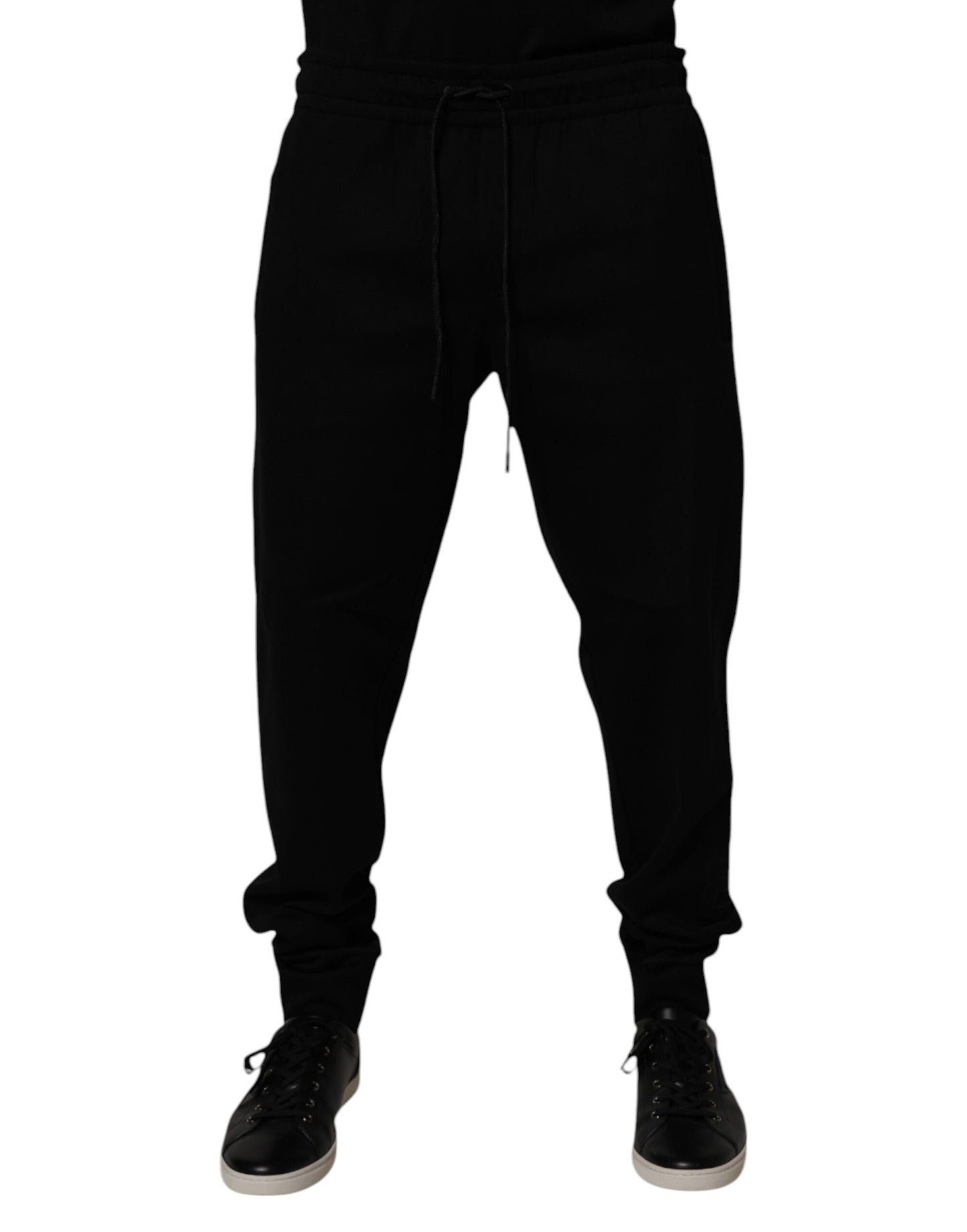 Dolce &amp; Gabbana Black Cotton Blend Jogger Sweatpants Pants