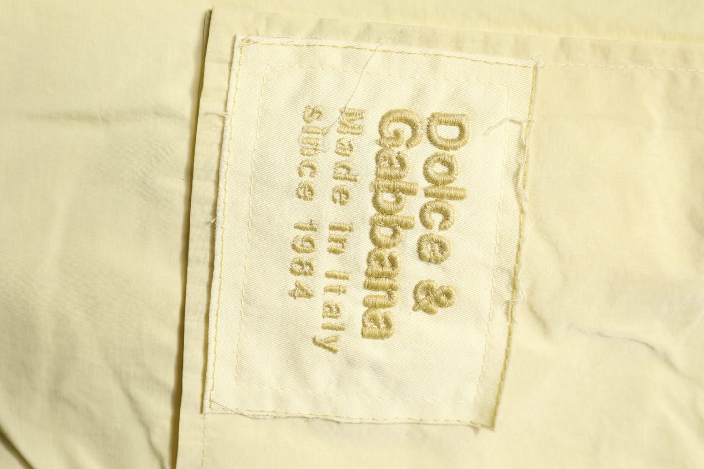 Dolce &amp; Gabbana Yellow Nylon Cargo Chain Men Jogger Pants