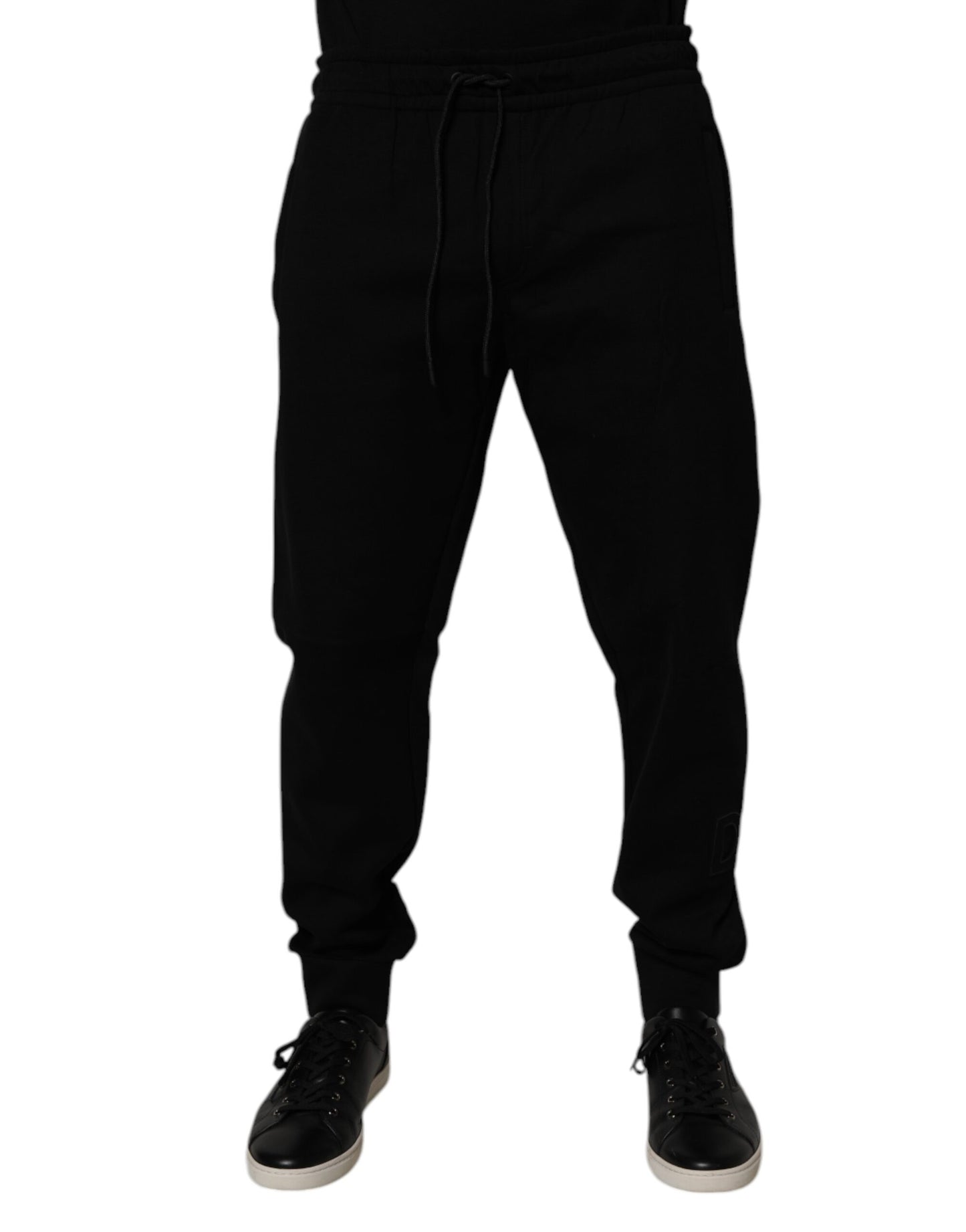 Dolce &amp; Gabbana Black Cotton Blend Jogger Sweatpants Pants