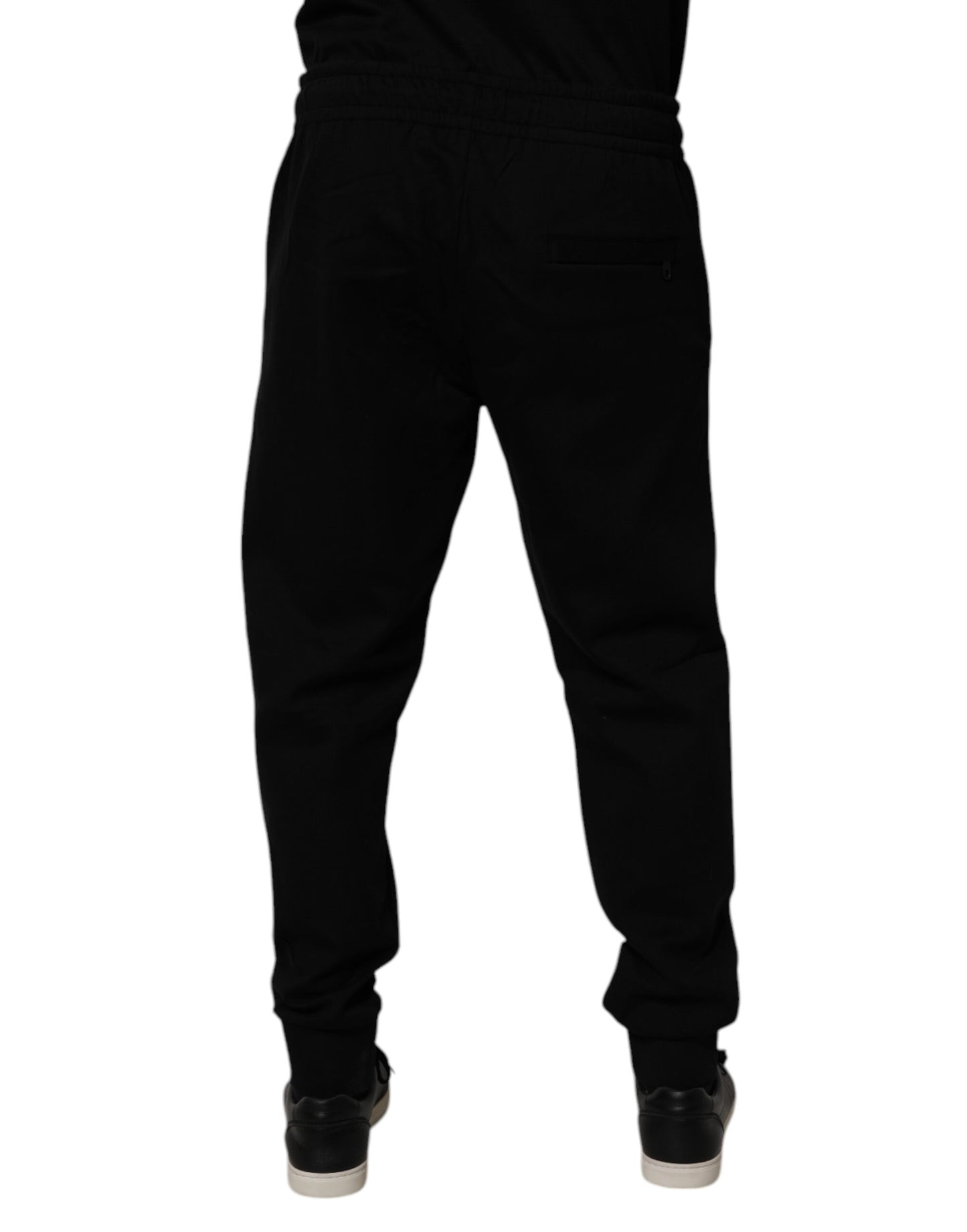 Dolce &amp; Gabbana Black Cotton Blend Jogger Sweatpants Pants