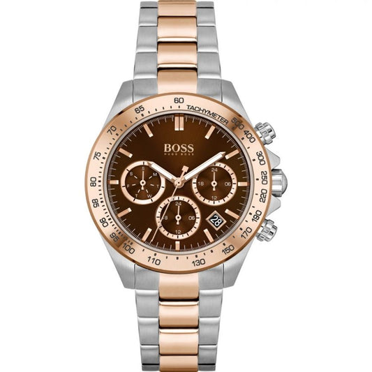 Hugo Boss – Bicolor-Uhr aus Edelstahl