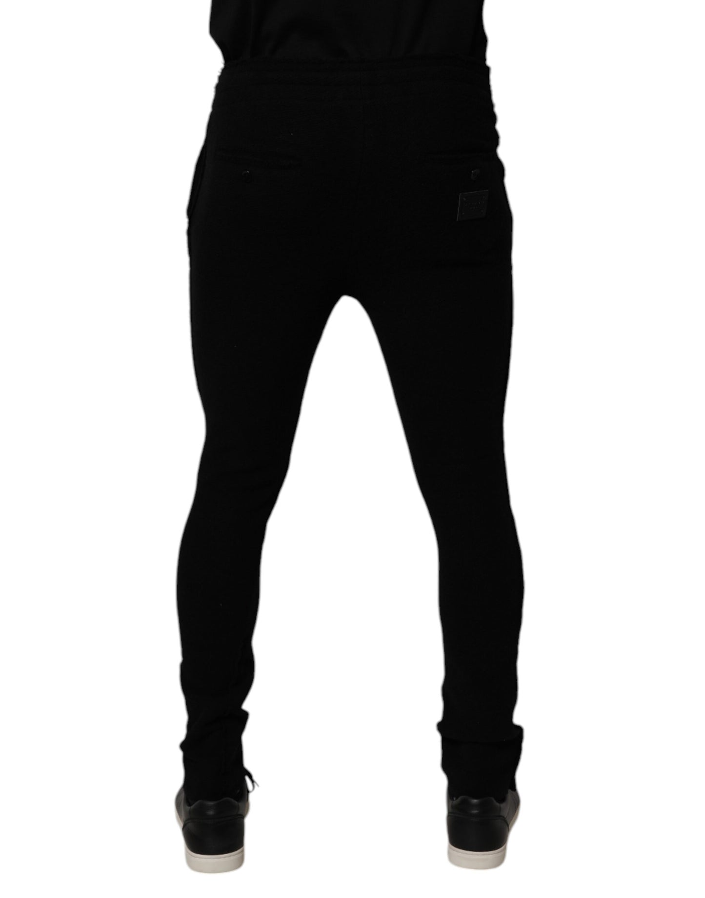 Dolce &amp; Gabbana Black Cashmere Jogger Men Sweatpants Pants