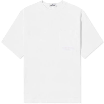 Weißes Baumwoll-T-Shirt von Stone Island