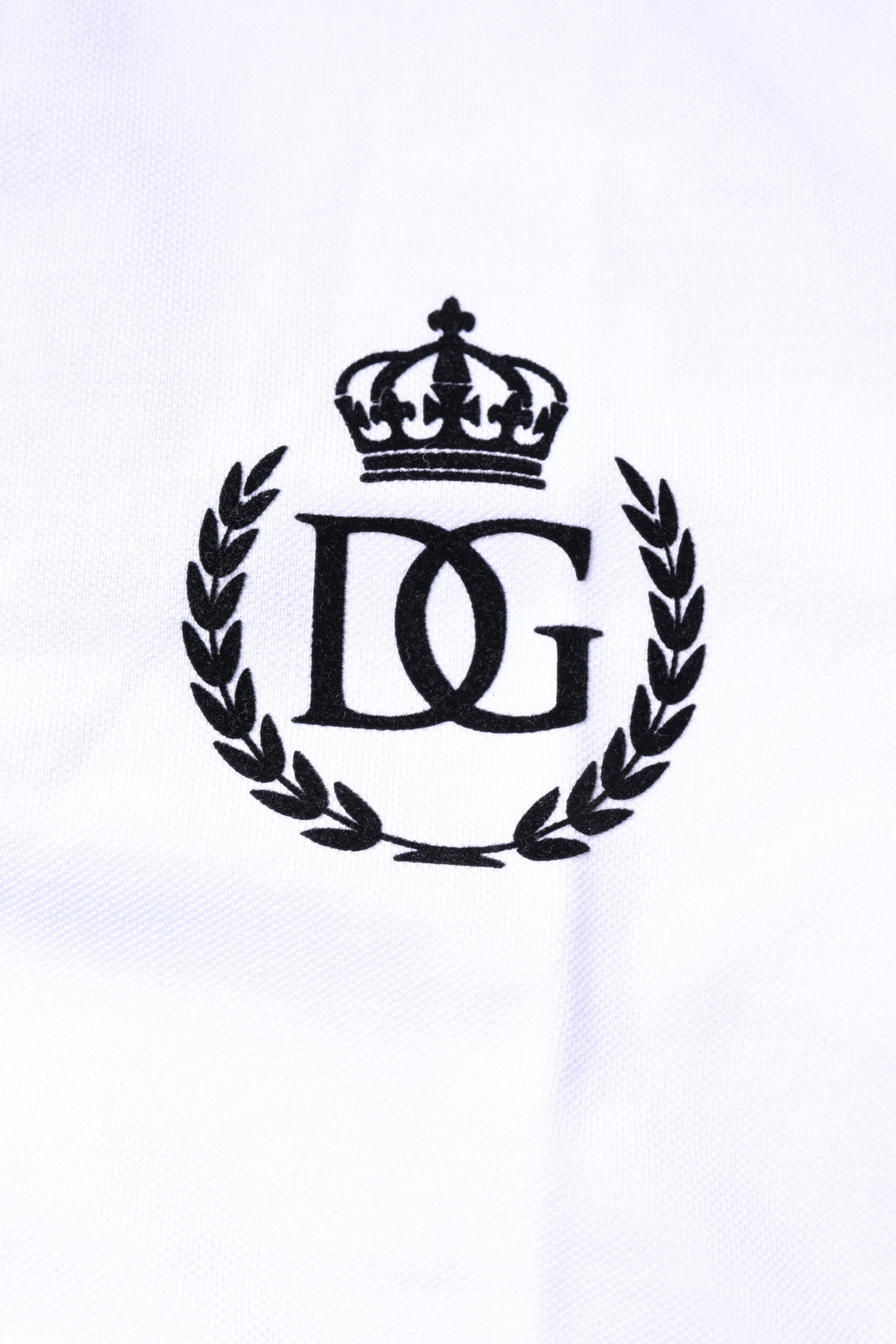 Dolce &amp; Gabbana White Cotton Crown Collared Men Polo T-shirt