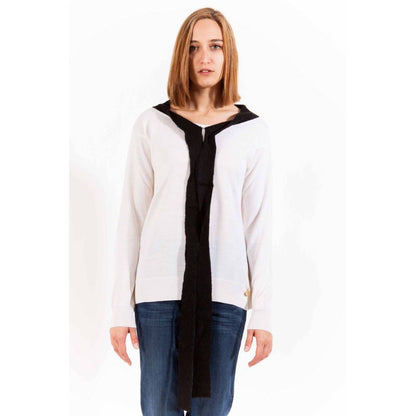 Love Moschino Weißer Wollpullover für Damen