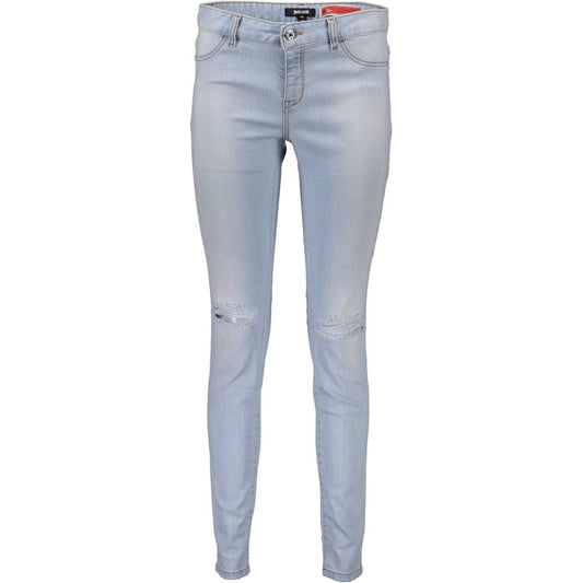 Just Cavalli Hellblaue Damenjeans aus Baumwolle
