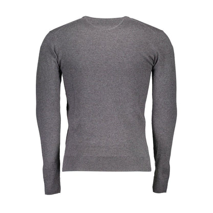 US POLO ASSN. Grauer Baumwollpullover für Herren