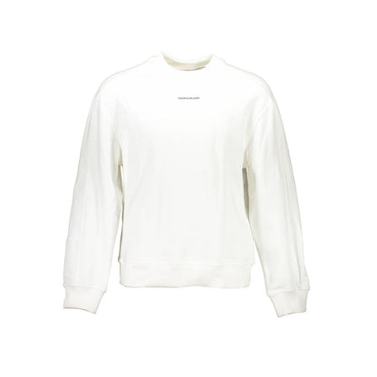 Calvin Klein Unisex-Sweatshirt aus weißer Baumwolle