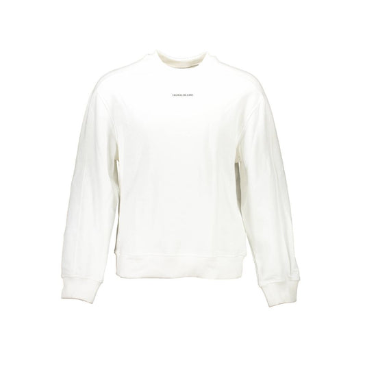 Calvin Klein Unisex-Sweatshirt aus weißer Baumwolle