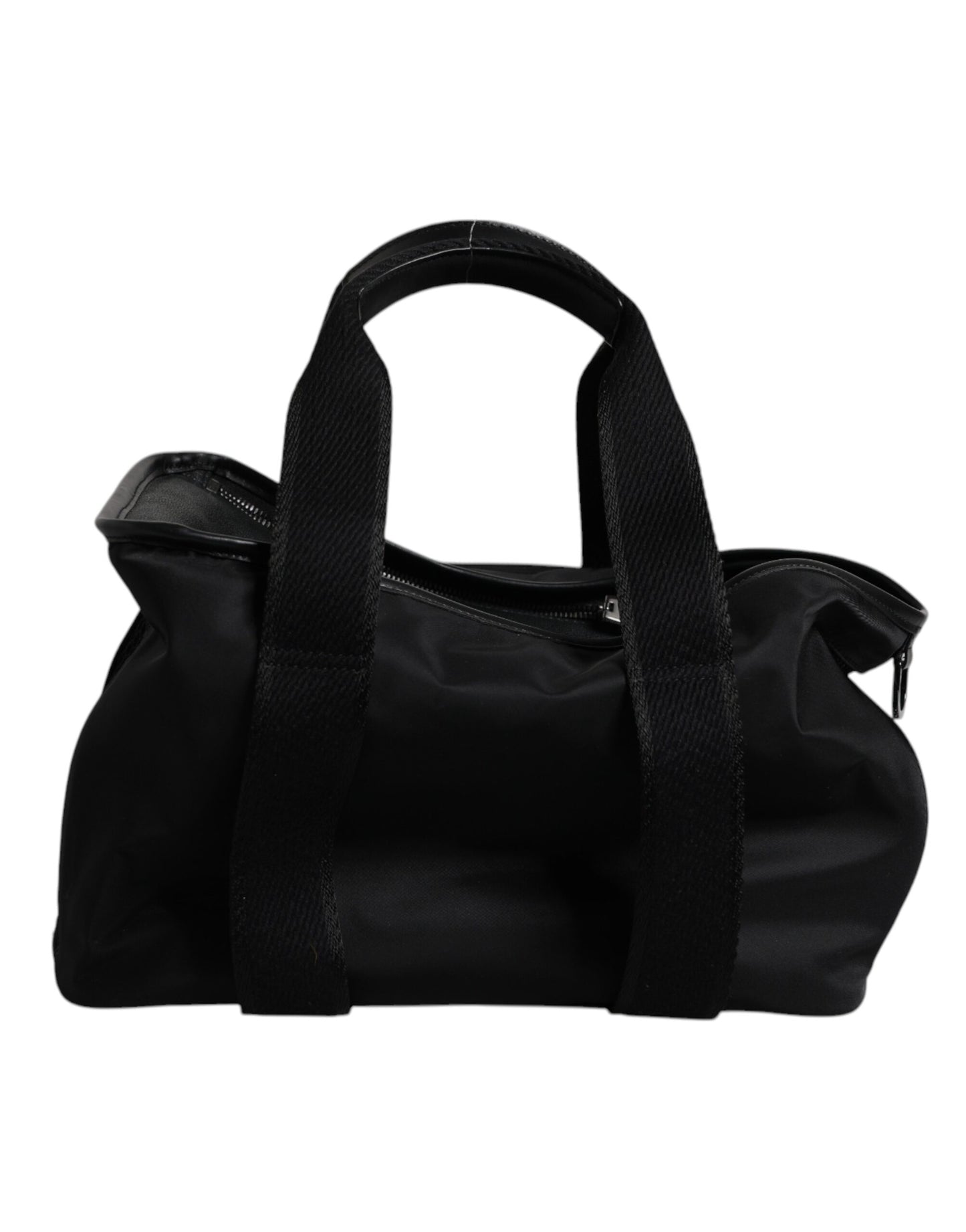 Dolce &amp; Gabbana Black Shoulder Strap Pet Carry Logo Plaque Bag