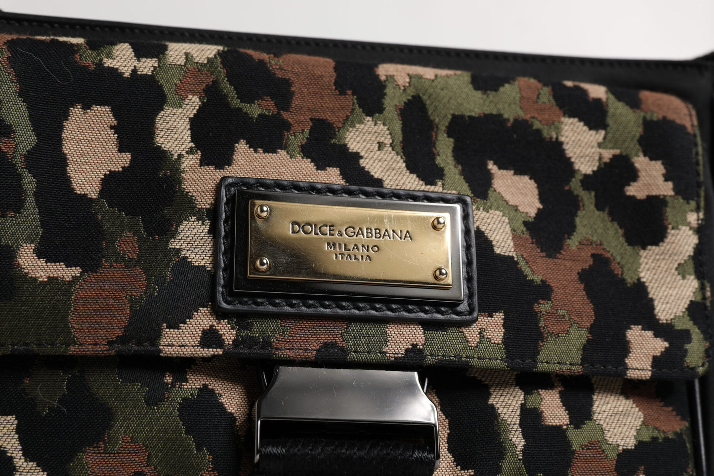 Dolce &amp; Gabbana Multicolor Leopard Jacquard Crossbody Bag