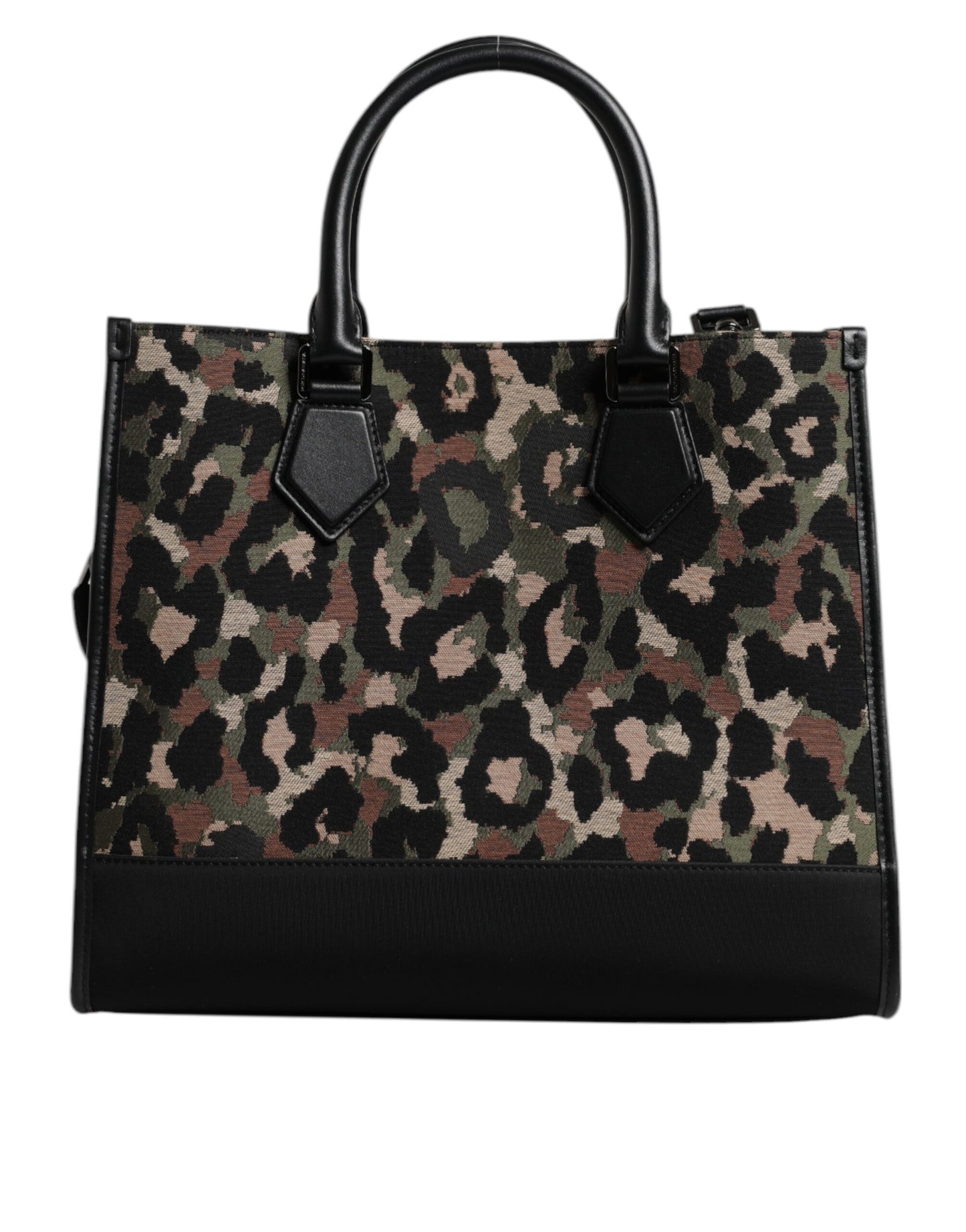 Dolce &amp; Gabbana Multicolor Leopard Shopping Tote Shoulder Bag