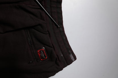 Dolce &amp; Gabbana – Bermudashorts aus Baumwolle mit Logo-Schild in Kastanienbraun für Herren