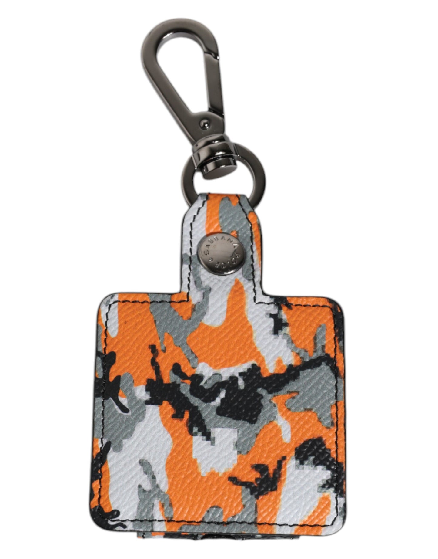 Dolce &amp; Gabbana – Airpods-Hülle aus mehrfarbigem Camouflage-Leder