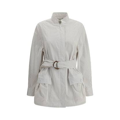 Fendi gestreifte Hemdjacke