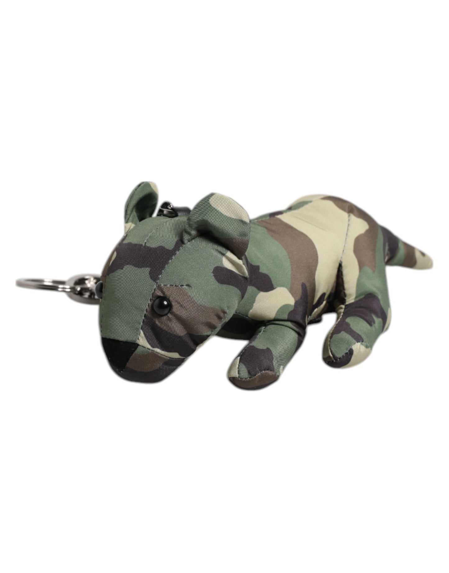 Dolce &amp; Gabbana Multicolor Camouflage Animal Silhouette Keychain Keyring
