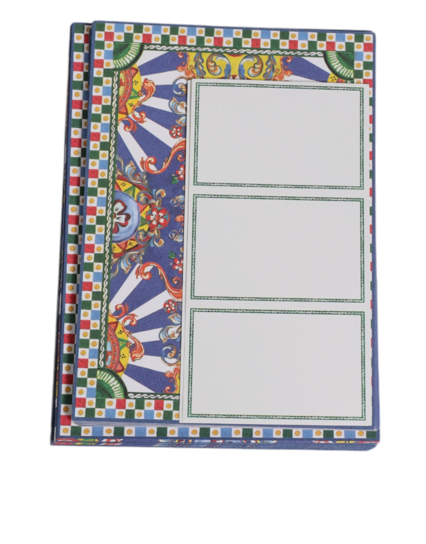 Mehrfarbiger Carretto Siciliano Umschlag-Postkartenhalter von Dolce &amp; Gabbana