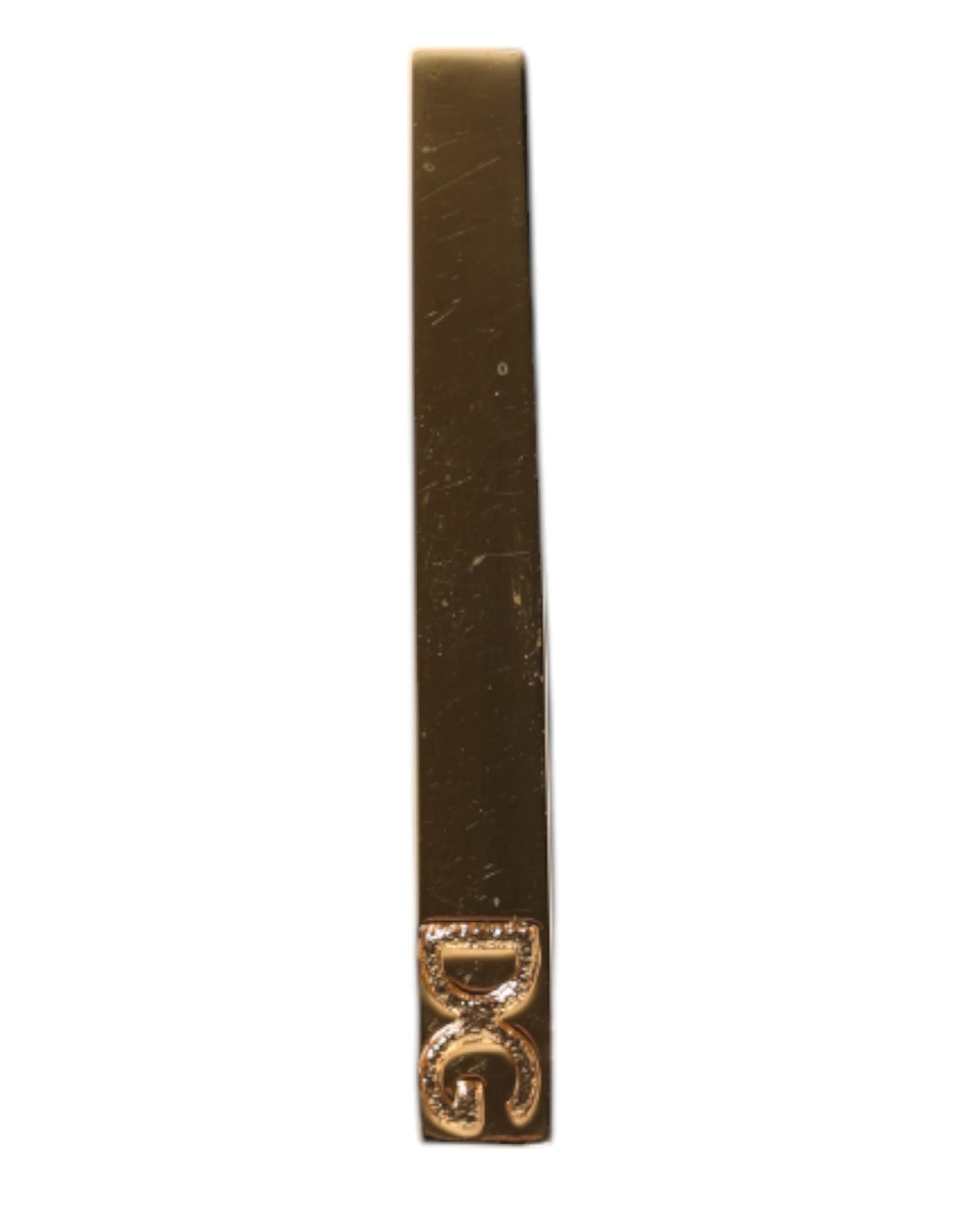 Dolce &amp; Gabbana Krawattenklammer aus goldfarbenem Messing mit Logo
