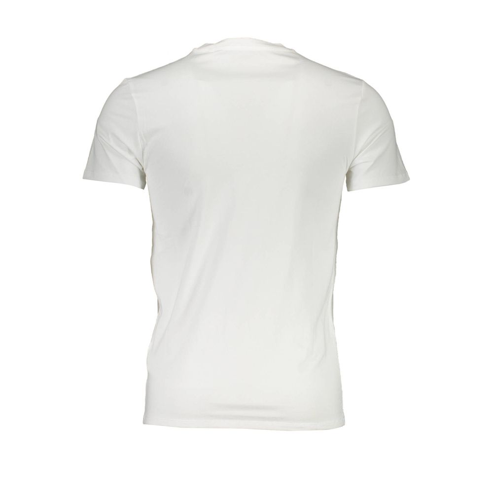 Guess Jeans Weißes Herren-T-Shirt aus Baumwolle