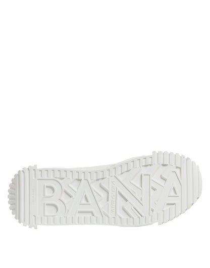 Dolce &amp; Gabbana – Weiße Leder-Sneakers „NS1“ in Niedrig