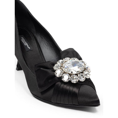 Dolce &amp; Gabbana Schwarze Viskose-Pumps