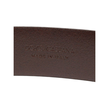 Dolce &amp; Gabbana Brown Leather Belt