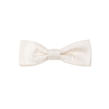 Dolce &amp; Gabbana White Silk Bowty