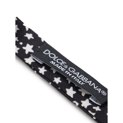 Dolce &amp; Gabbana Black Silk Bowty