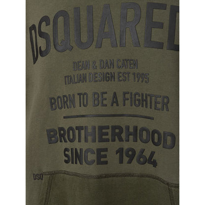 Dsquared² Grüner Baumwoll-Kapuzenpullover