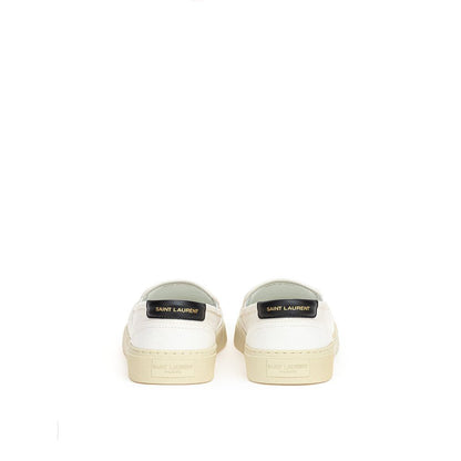 Saint Laurent – Weiße Baumwoll-Sneaker