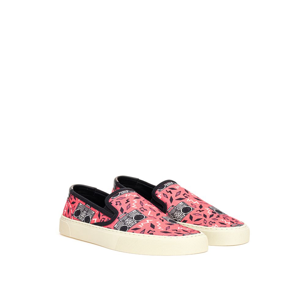 Saint Laurent – Rosa Baumwoll-Sneaker