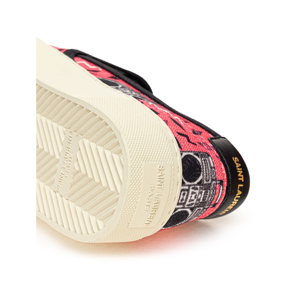 Saint Laurent – Rosa Baumwoll-Sneaker