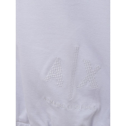 Armani Exchange – Schicker weißer Viskosepullover für Damen