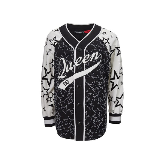 Dolce &amp; Gabbana Chic Schwarzer Baumwollpullover für Damen