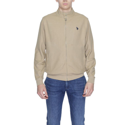 U.S. POLO ASSN. Beige Cotton Jackets &amp; Coat