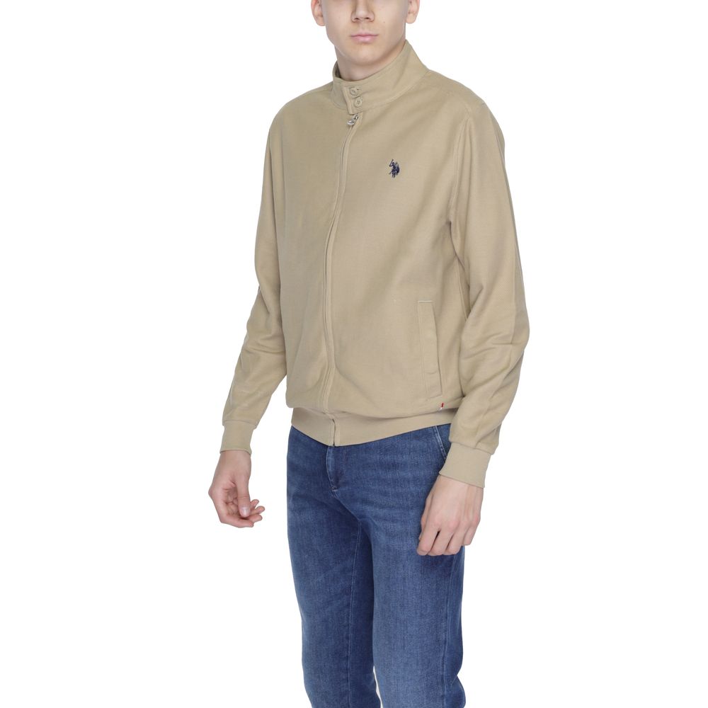 U.S. POLO ASSN. Beige Cotton Jackets &amp; Coat