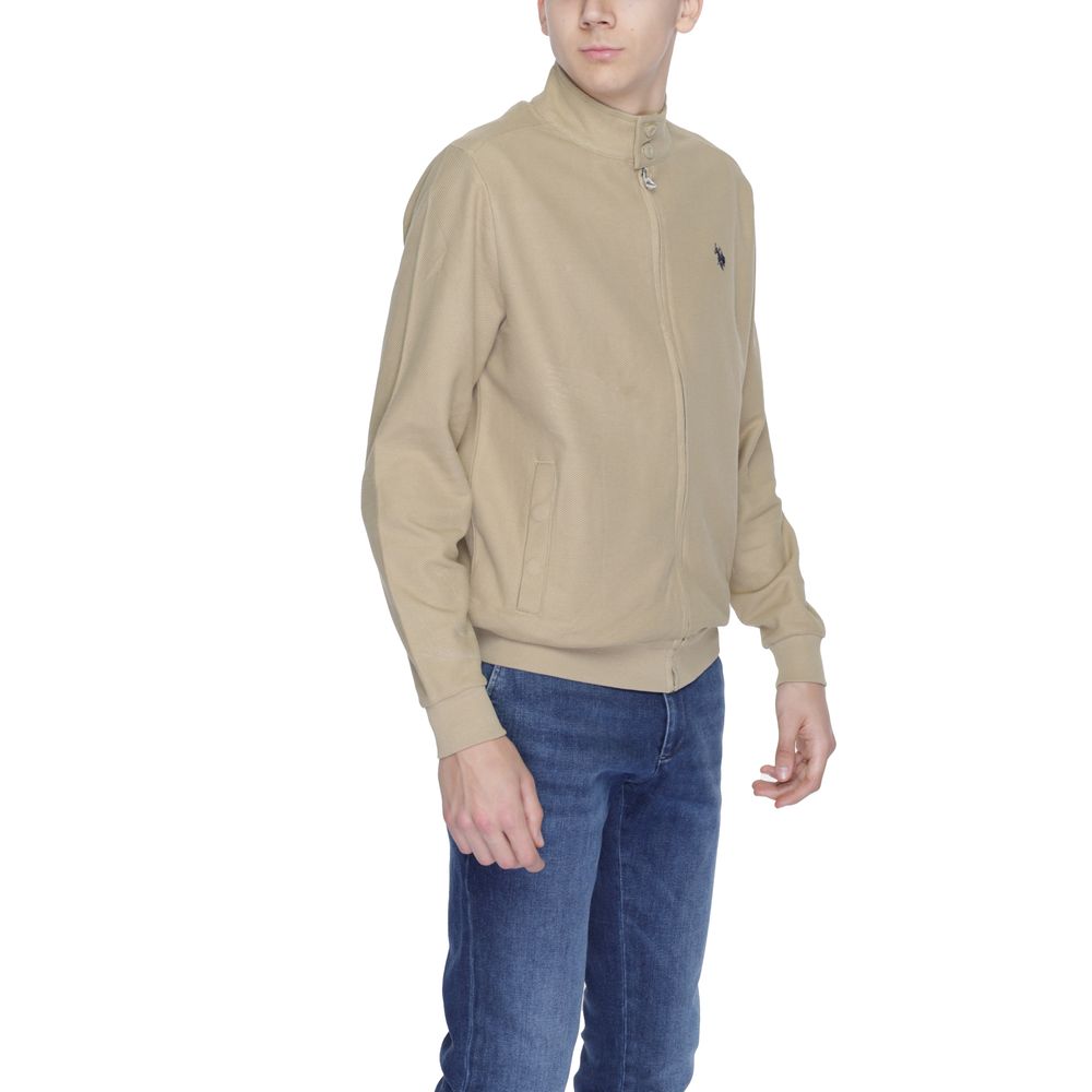 U.S. POLO ASSN. Beige Cotton Jackets &amp; Coat