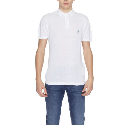 US POLO ASSN. Weißer Baumwollpullover