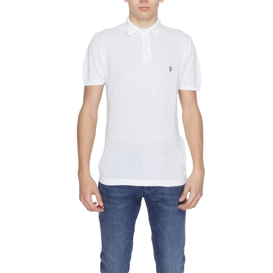 US POLO ASSN. Weißer Baumwollpullover