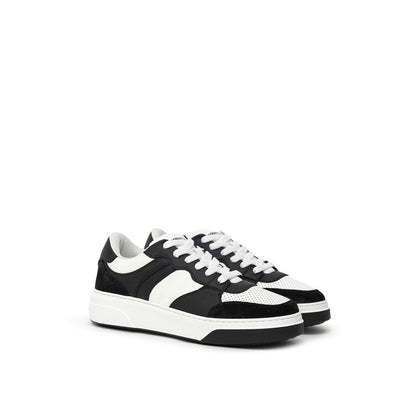Dsquared² – Sneaker aus schwarzem und weißem Leder