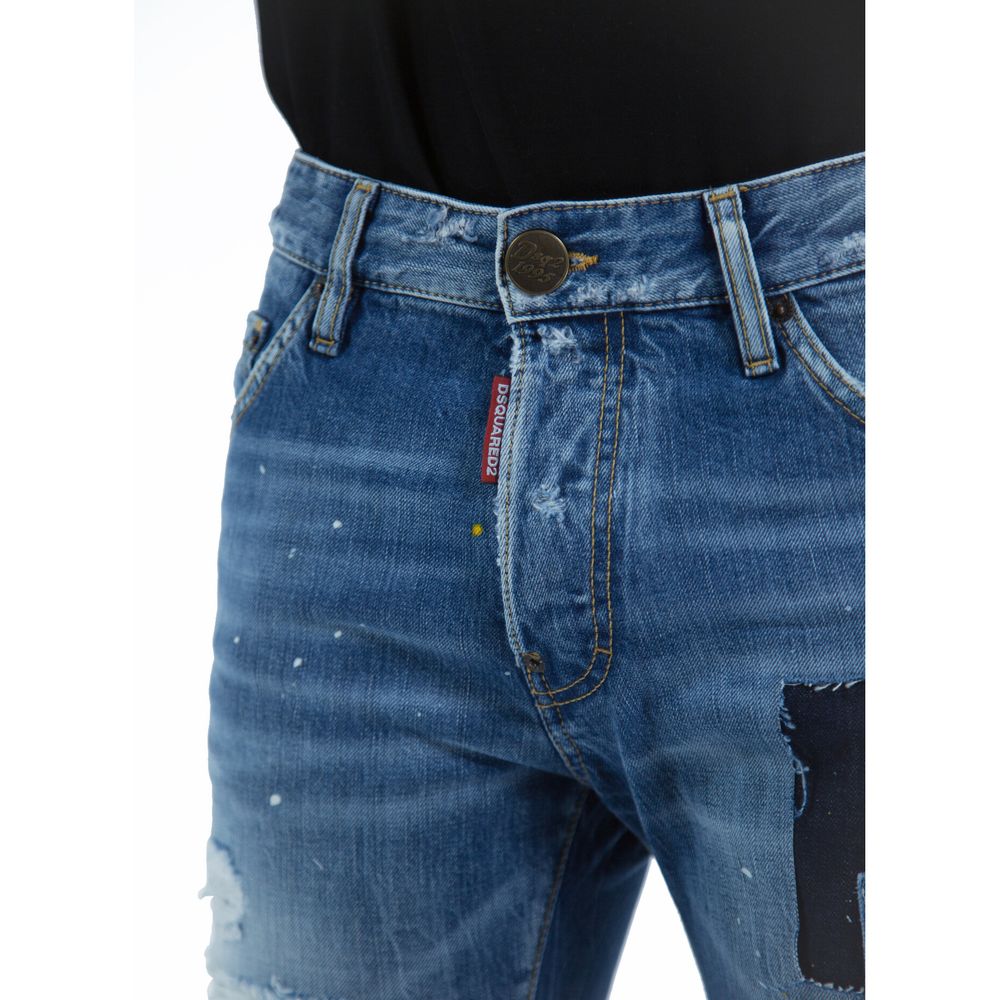 Dsquared² Blue Cotton Jeans &amp; Pant